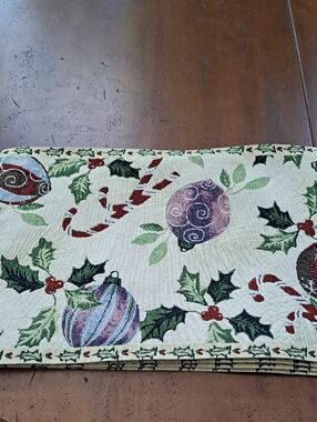 Holiday Tapestry Placemats 13"×19" Set Of 4